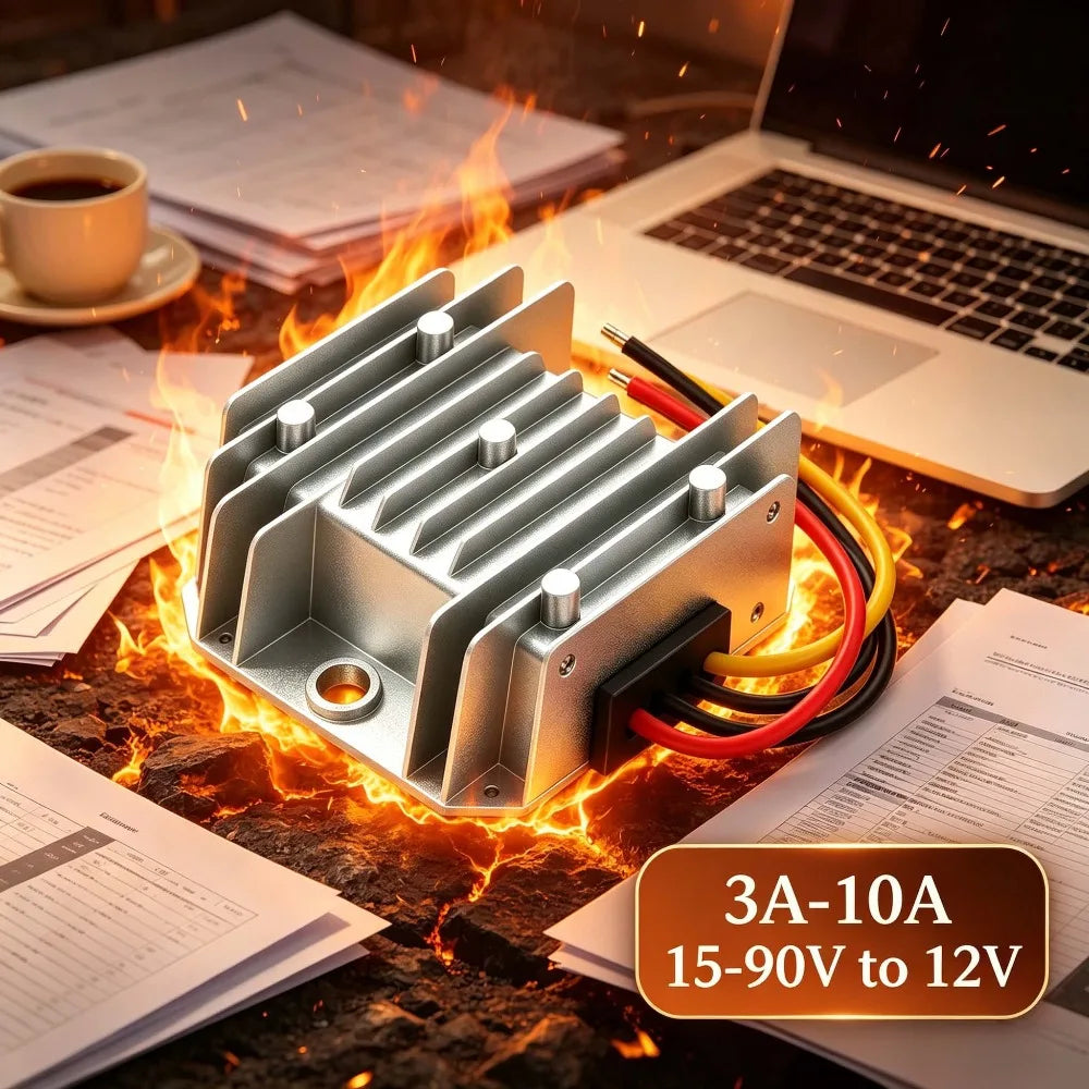 60V 36V 72V 48V 24V to 12V Converter suitable DC 15-90V to 12V 3A-10A step-down car power supply module for LED Oasis Select