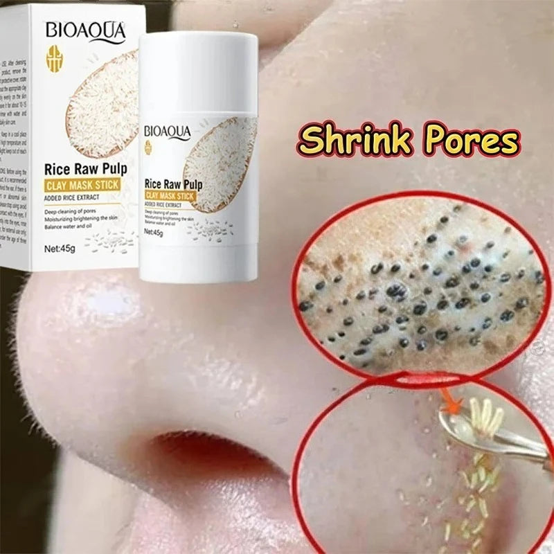 Rice Clay Mask Stick – Pore Cleanser & Blackhead Reducer 45g