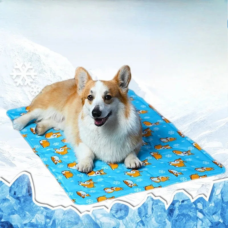 Dog Cooling Mat Summer Pet Cold Bed Extra Large for Small Big Dogs Pet Accessories Cat Durable Blanket Sofa Cat Ice Pad Blanket Oasis Select