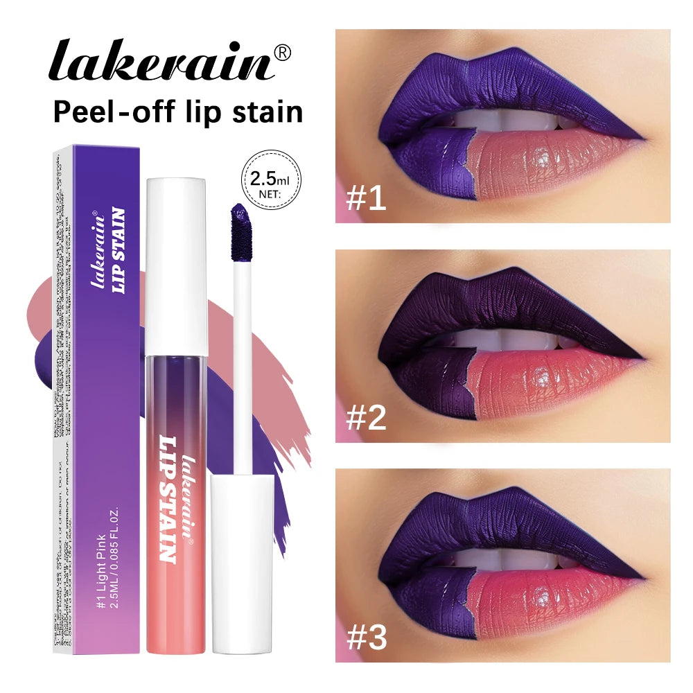 3pcs/set Lip Stain Peel Off And Reveal Long Lasting Waterproof Pink Lip Tint Transfer Proof Natural Lip Stain Tear Off Lip Gloss Oasis Select
