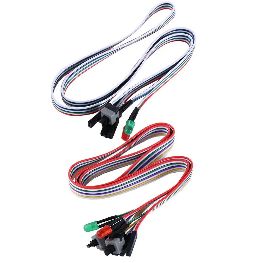 68CM Slim ATX PC Computer Motherboard Power Cable Original On/Off/Reset with LED Light PC Power Reset Switch Push Button Switch Oasis Select