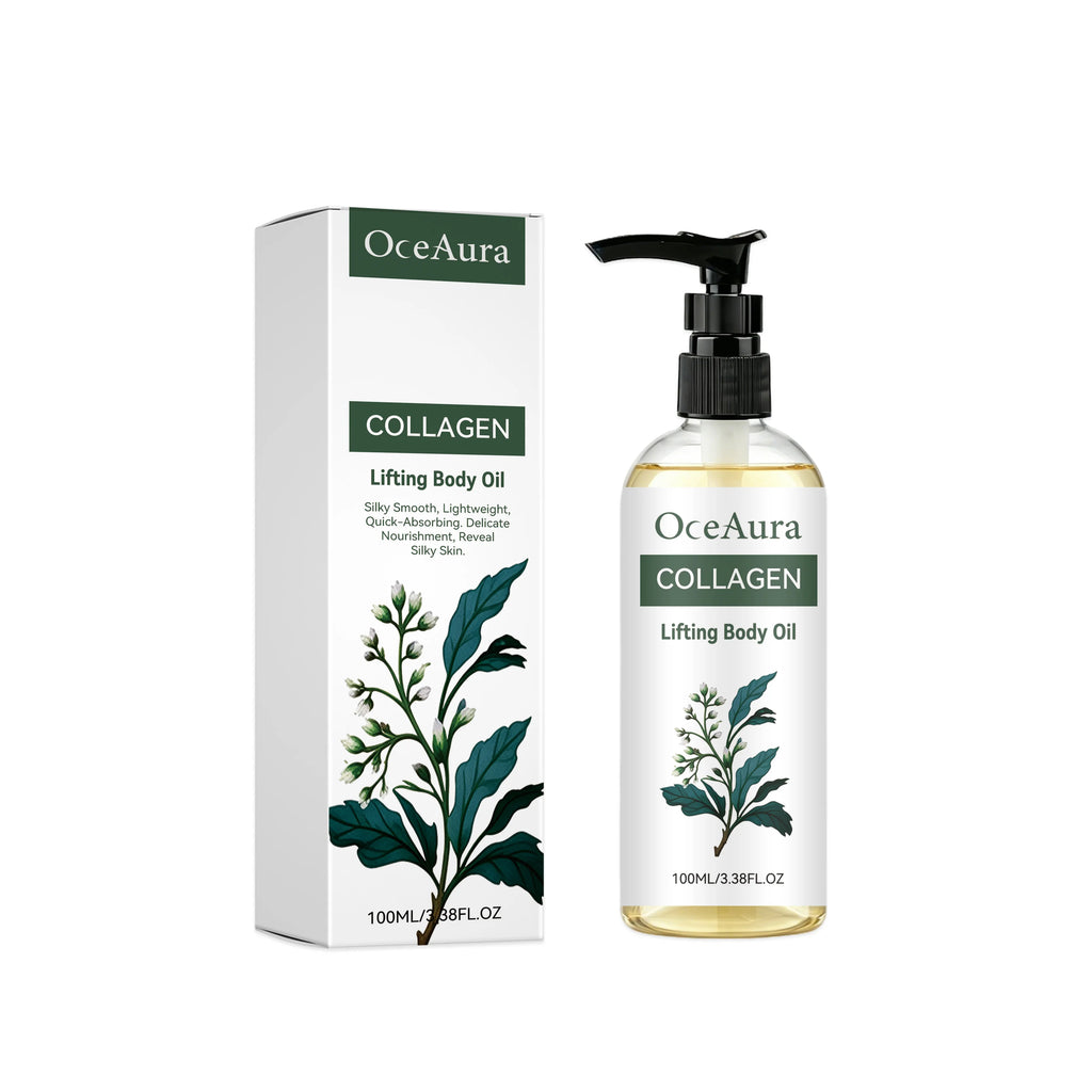 Collagen Lifting Body Oil Firming Hydrating Body Oil for Skin Elasticity Tightening Nourishing Daily Care Massage Essential Oil Oasis Select 100ml Boxed
