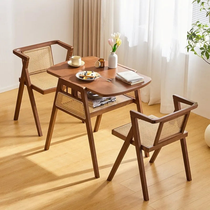 Balcony tea table and chair combination casual rattan chair one table and two chairs small tea table outdoor three-piece set Oasis Select
