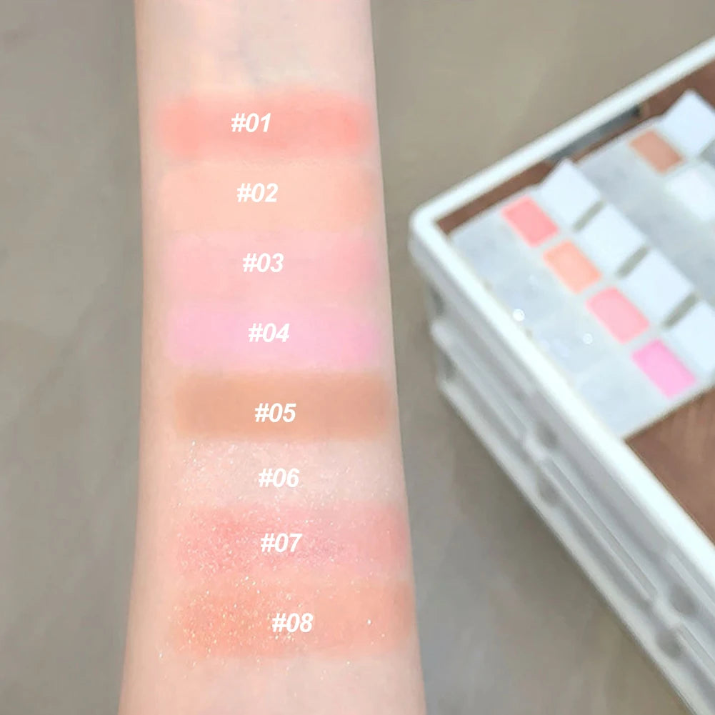 Floral Single Blush Low Saturation Matte Silky Texture Waterproof Sweatproof Long Lasting Daily Date Makeup Oasis Select