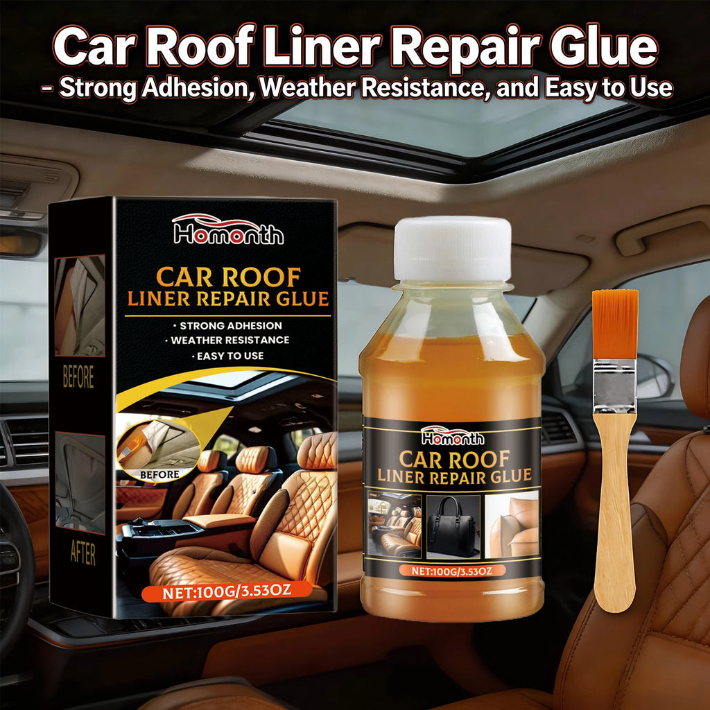 Car Roof Liner Adhesive Car Roof Fabric Glue Auto Front Rear Window Edge Sealing Strips Waterproof Dustproof Protector Oasis Select