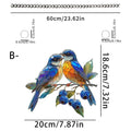 Dangling Bird Ornaments Dangling Bird Light Catcher 2D Acrylic Birds Centerpiece Window Panel Decor for Home Studio Restaurant Oasis Select Blue