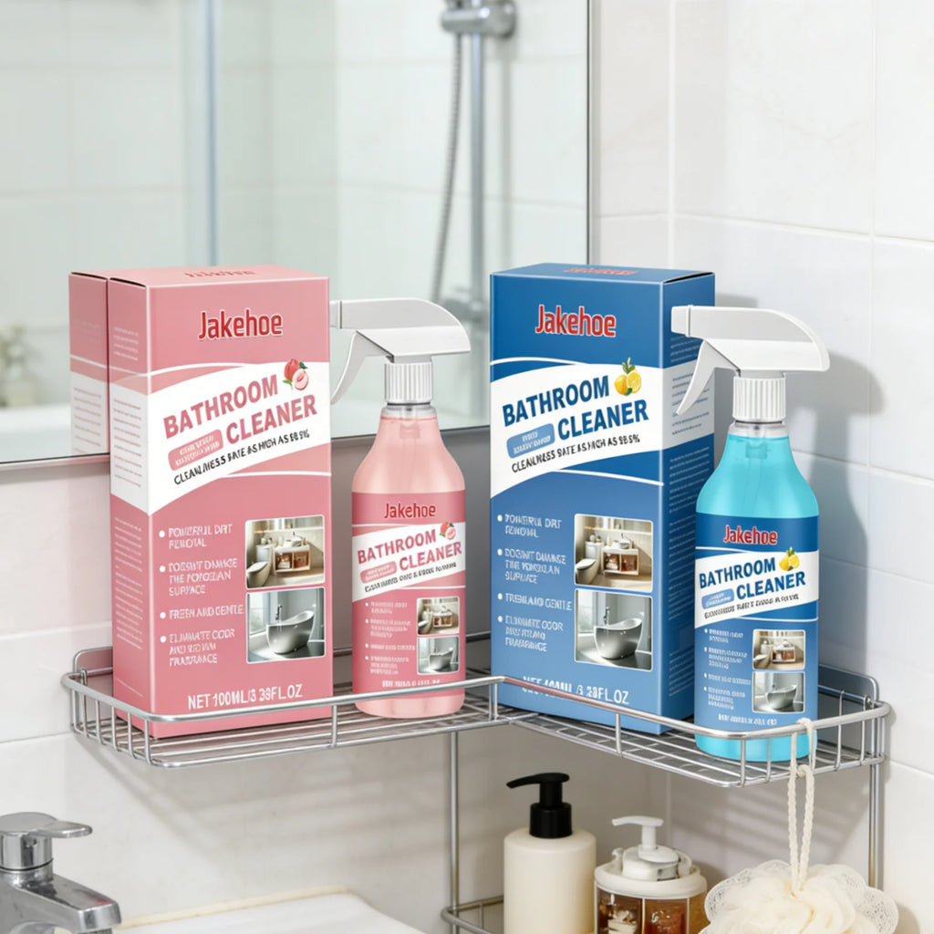 Jakehoe Bathroom Cleaner Spray Powerful Dirt Removal Rich Foam Cleaner Eliminate Odor Mild Formula Bathroom Stain Remover 100ml Oasis Select