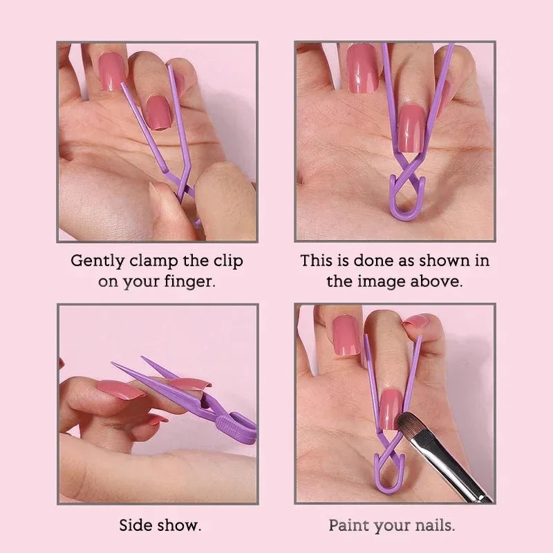 5/10pcs Nail Clip Shaping Clip Paint Spill-proof Mixed Color Nail Painting Protection Clip To Prevent Paint Leakage Nail Tools Oasis Select