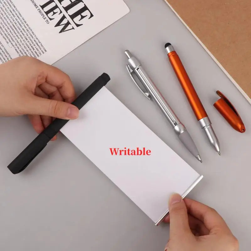 Hidden Retractable Writing Pen with Pull-out Paper, Easy to Use, Portable Tool for Note Taking & Daily Writing Oasis Select