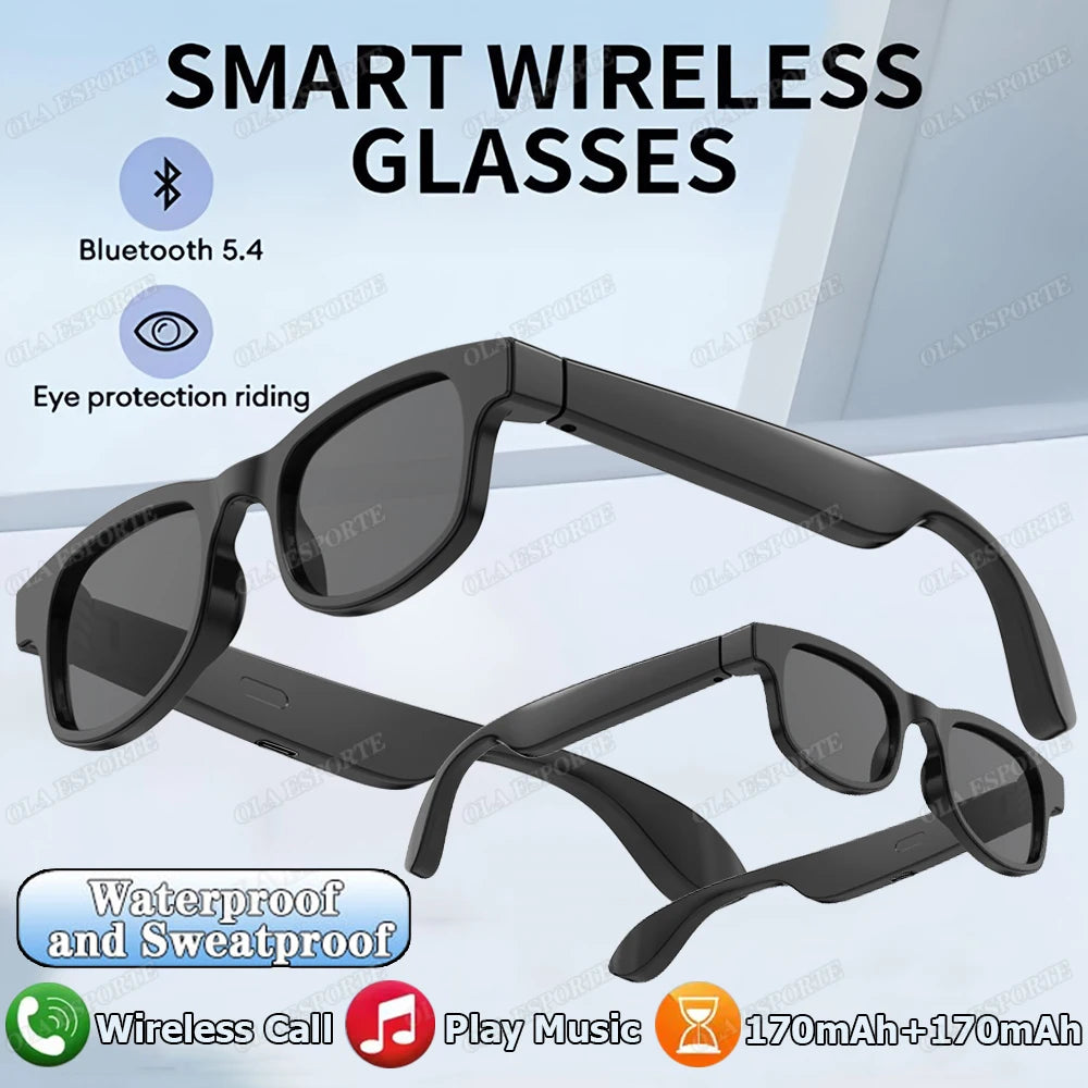 Smart Glasses AI Voice Assistant Bluetooth 5.3 & HD Camera