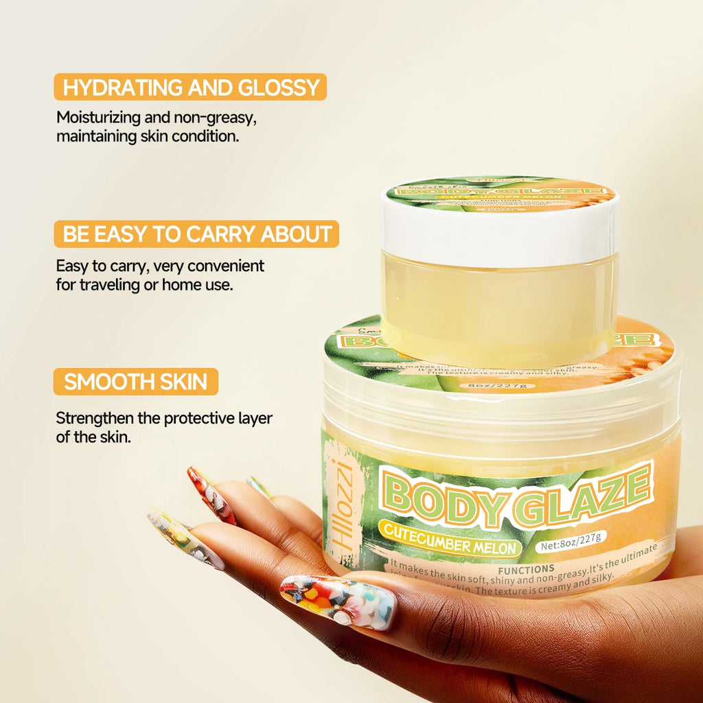 8oz 2oz Body Glaze Melon Moisturizes, Protects, and Repairs the Skin brighten and smooth the look of uneven complexion Oasis Select