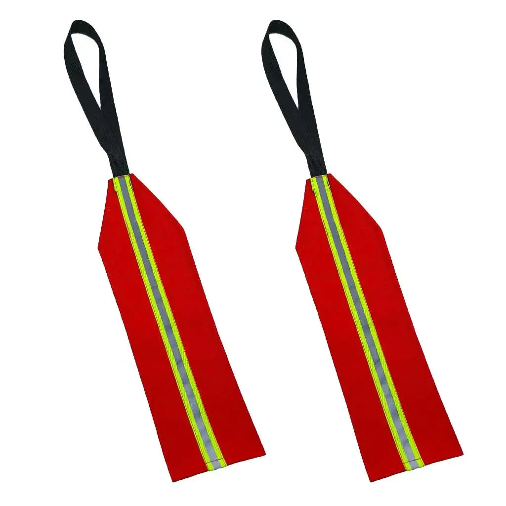 Safety Travel Flag for Kayak Canoe Red Warning Flag with Webbing for Kayak SUP Towing Canoes Truck Safety Accessories Kit Oasis Select 2 Piece