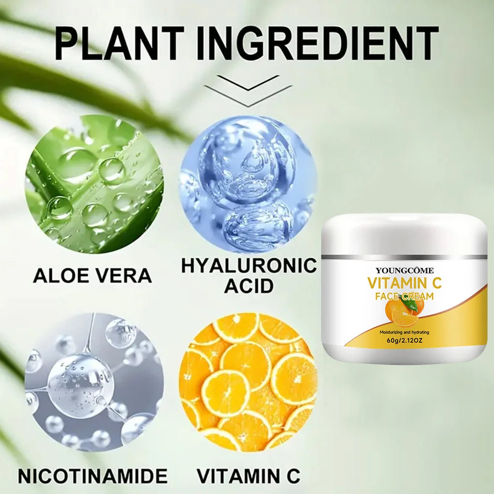 YOUNGCOME Vitamin C Face Cream – Brighten, Firm & Even Tone