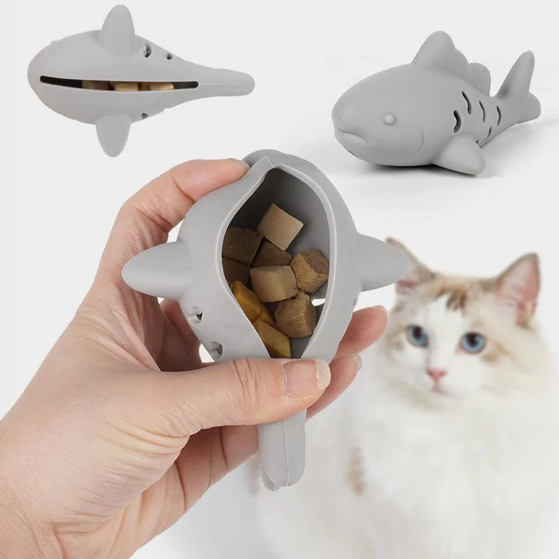 Silicone Fish Young Cat Pet Gnawing Hiding Food Slow Cat Leaking Food Self Pleasure Grinding Teeth Relieving Boredom Toy Oasis Select