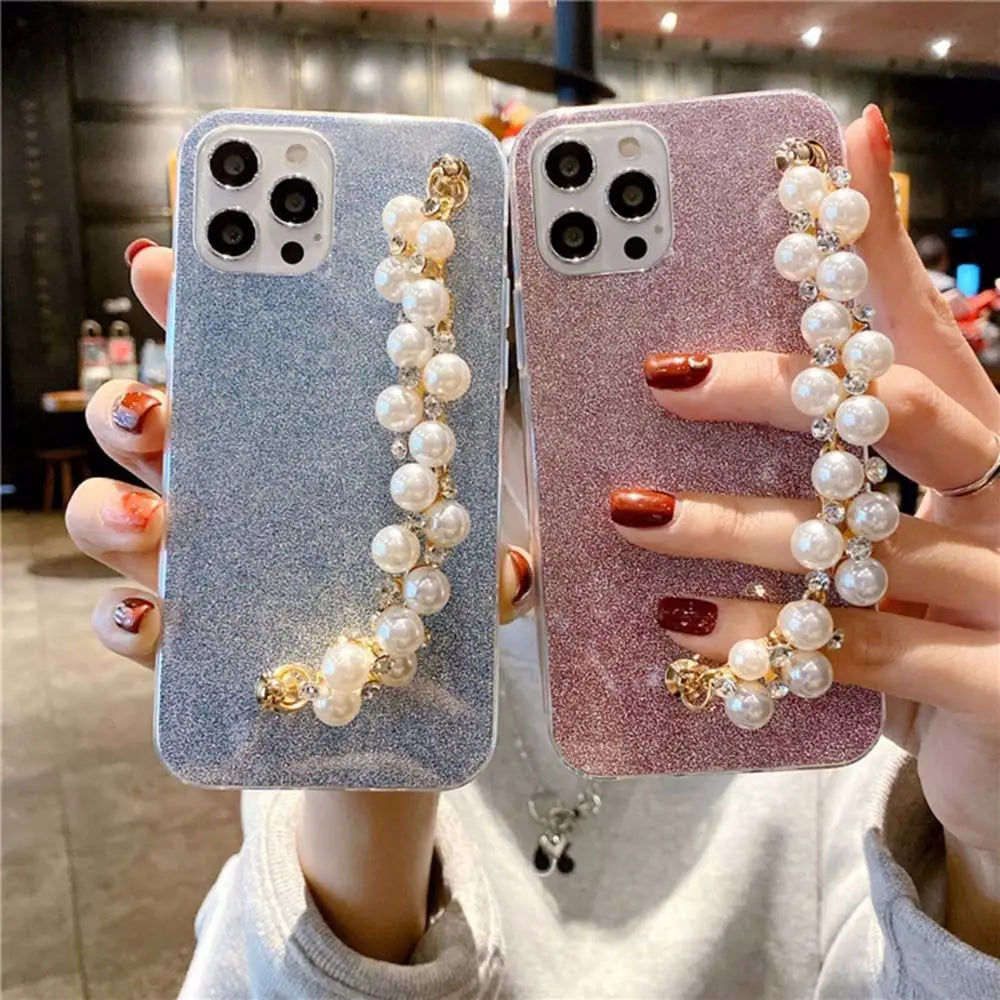 Accessories Cell Phone Lanyard Phone Strap Crystal Phone Fall Prevention Pearl Phone Loss Prevention Strap Mobile Phone Chain Oasis Select