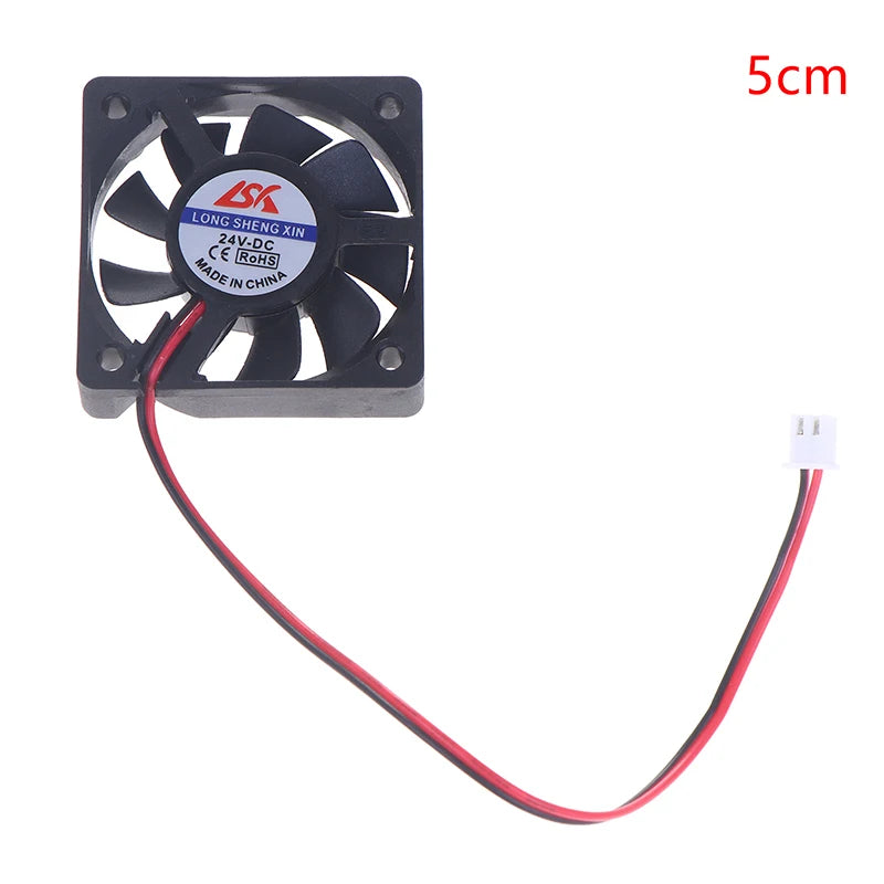 5V/12V/24V Cooling Turbo Fan Brushless 3D Printer Parts 2Pin For Extruder DC Cooler Blower Part Black Plastic Fans Oasis Select 24V 5CM