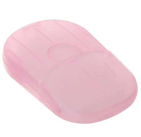 Portable Soap Paper Disposable Travel Camping Mini Cleaning Soaps for Washing Cleaning Hand for Outdoor Hiking Outdoor Supplies Oasis Select Pink