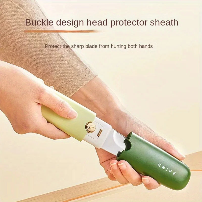Multi-use paring knife student dormitory office multifunctional apple peeling portable melon shaving multifunctional fruit knife Oasis Select green