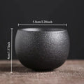 Japanese Style Cup Single Cup Tea Appreciation Cup Retro Japanese Style Stoneware Kung Fu Small Tea Cup Ceramic Teacup Mug Bowl Oasis Select Teacup C1 <200ml