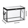 Clear Stackable Large Capacity Book Storage Box Book Storage Containers Organization Bins for Toy Snack Bedding Clothes Home Oasis Select M Black