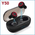 TWS Wireless Headphone V5.0 Earphone Bluetooth headphones Sport Stereo Waterproof Earbuds Headsets With Mic For Smartphones Oasis Select Black-Reed