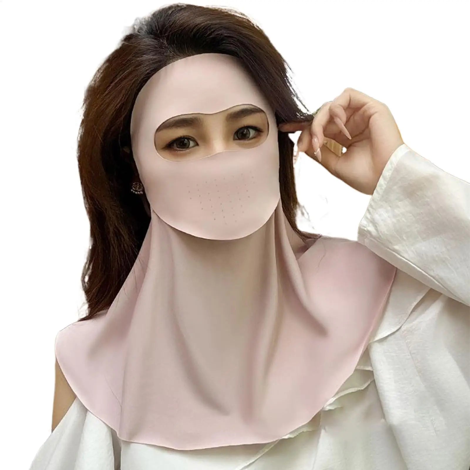Sunscreen Full Face Mask Summer Neck Face Mask UV Protection Breathable Sun Protection Masks Veils Outdoor Sport Face Cover Oasis Select