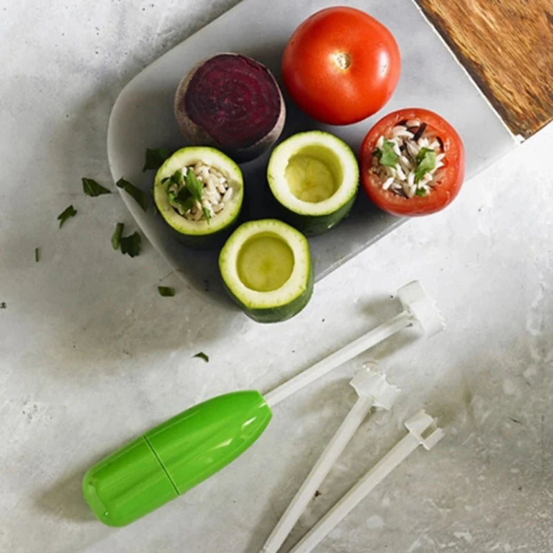 Eggplant Corer Tomato Seeds Remover Pitter Fruit Core Seed Remover Vegetable Spiral Seed Kitchen Gadgets Oasis Select