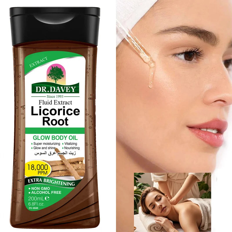 DR.DAVEY Licorice Body Care Gift Set – Lotion, Oil & Arbutin Soap