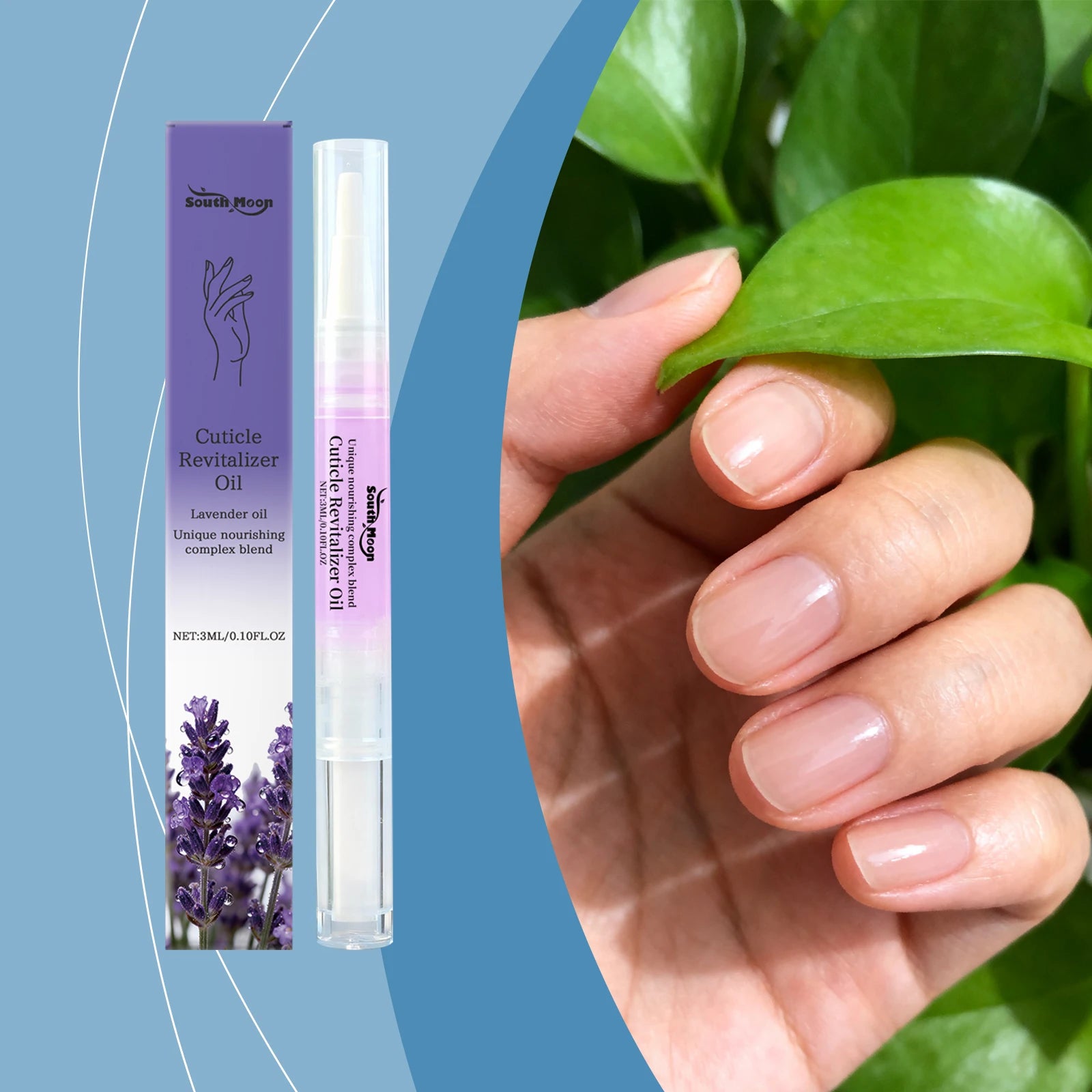 Lavender Nail Care Oil Pen – Portable Nail Shine Treatment Nail Treatment Oil Pen Oasis Select