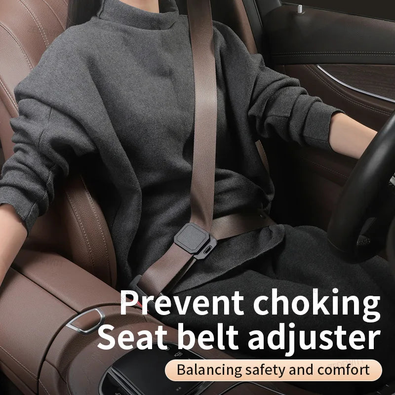 Shoulder Belt Comfort Clip Anti Slip Silicone Seatbelt Adjuster Neck Shoulder Relief Belt Positioner For Adult Car SUV Truck RV Oasis Select
