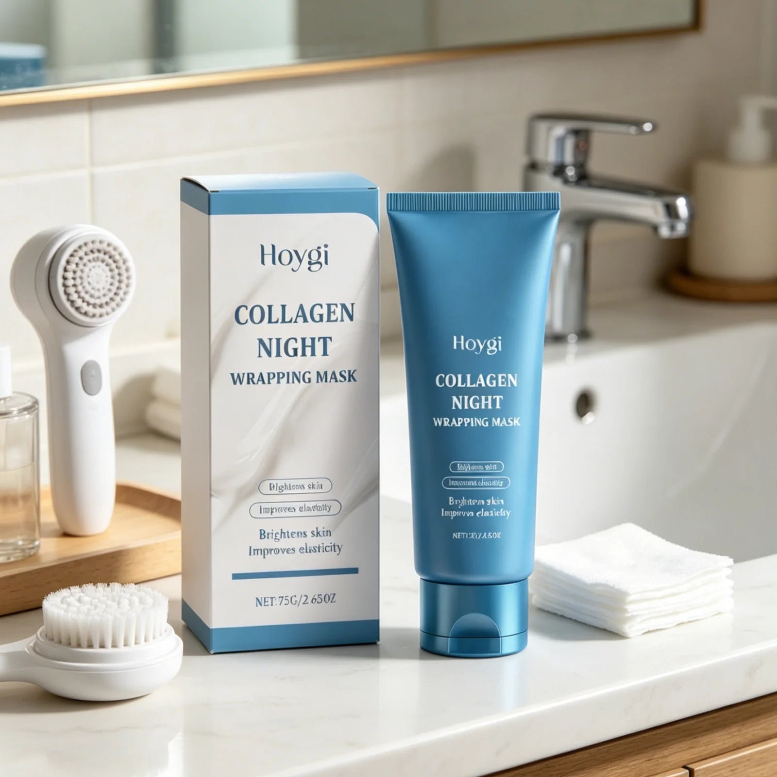 Hoygi Collagen Night Peel-Off Mask – Firm & Brighten Skin Collagen Peel-Off Mask Oasis Select