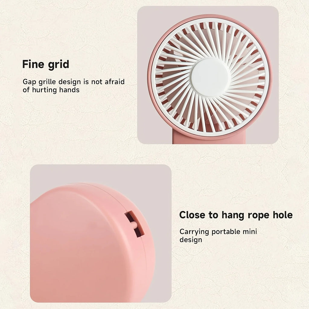 Portable Handheld Mini Fan, Powered By AA Batteries, Adjustable Single Speed, Ideal for Outdoor Use Mini Fan Oasis Select