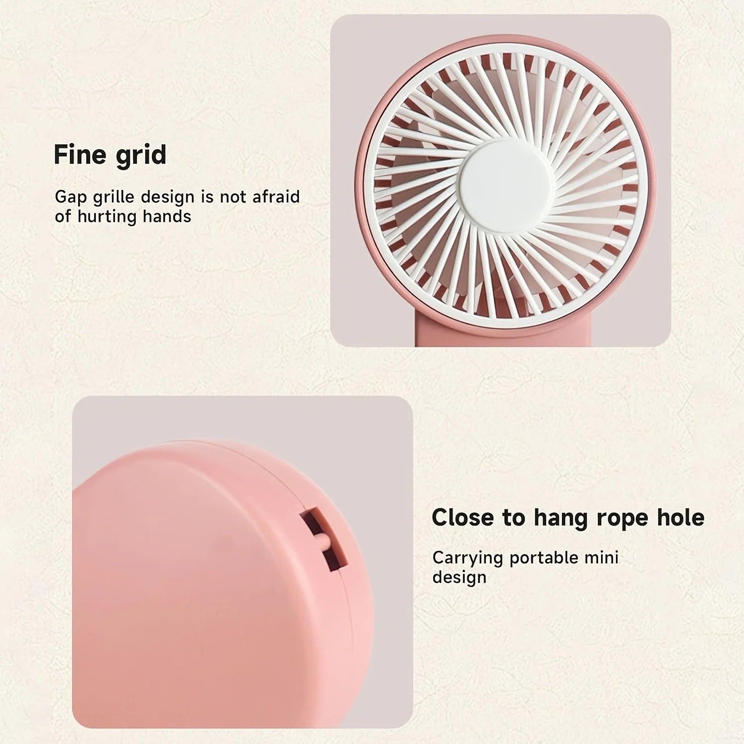 Portable Handheld Mini Fan, Powered By AA Batteries, Adjustable Single Speed, Ideal for Outdoor Use Mini Fan Oasis Select