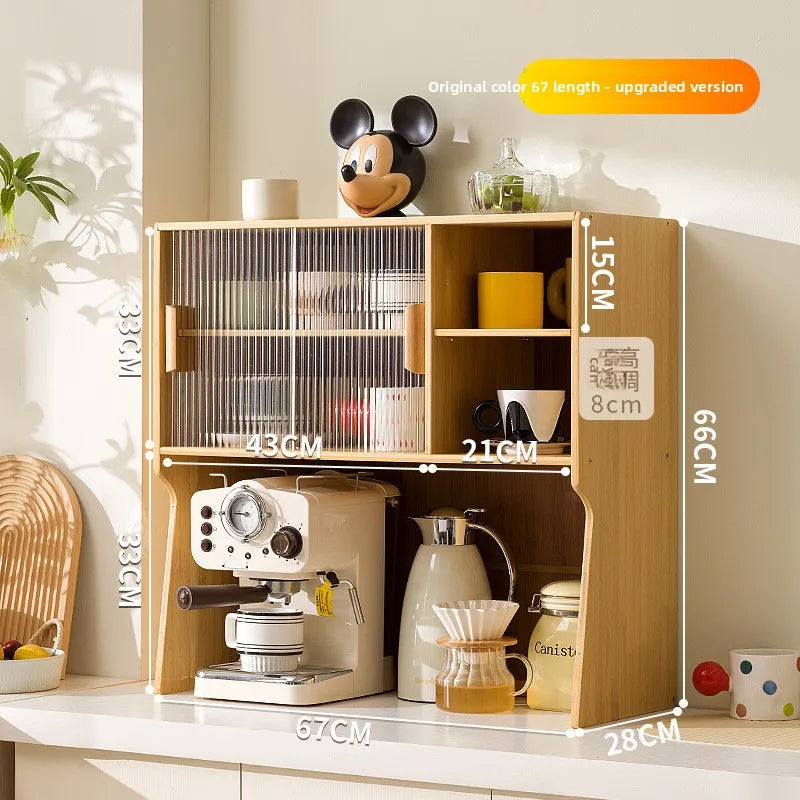 Cup storage rack desktop dining side coffee machine kettle storage cabinet multi-layer dustproof water cup tea set cup holder Oasis Select Primary 67 GB