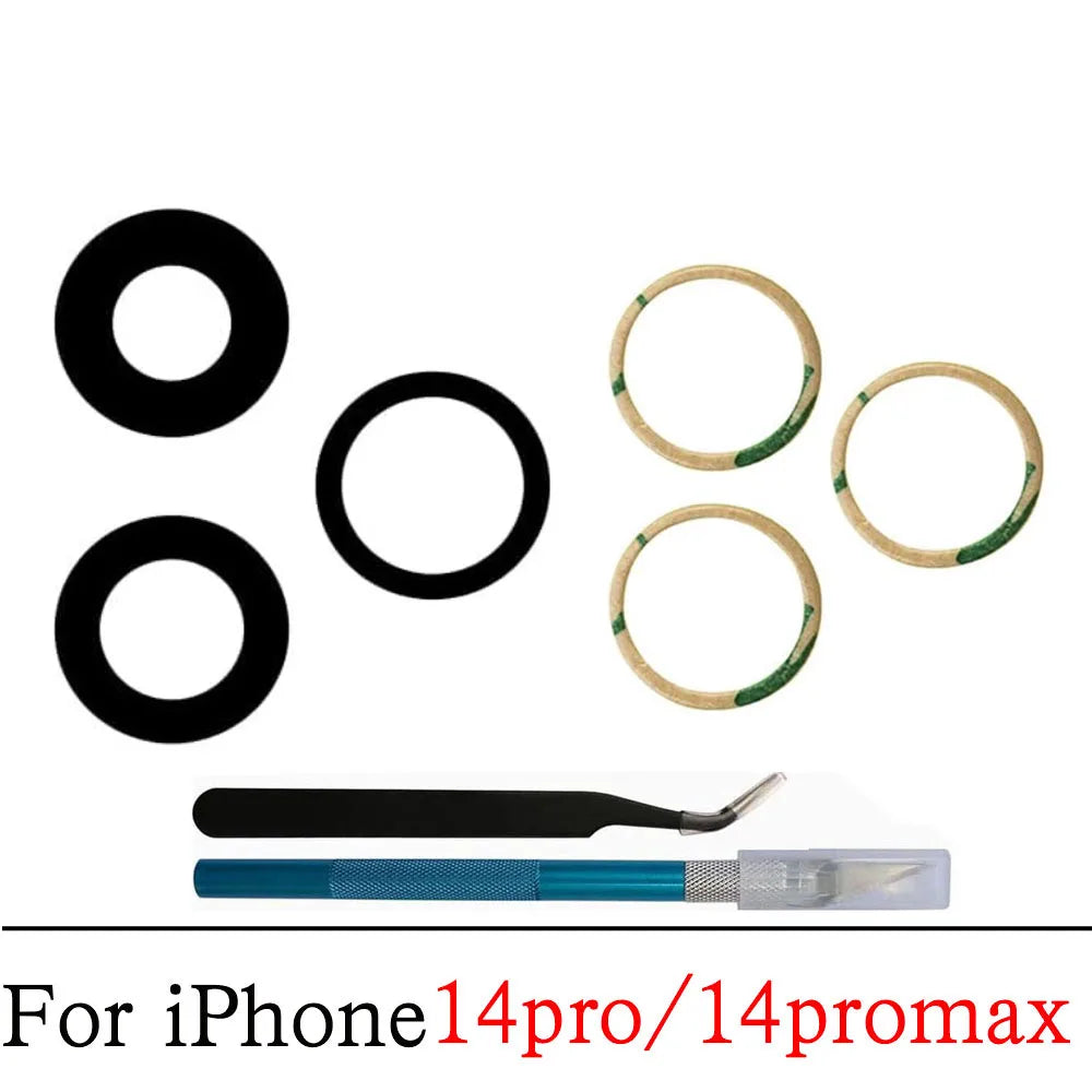 iPhone Back Camera Glass Lens Replacement + 3M Sticker & Tools