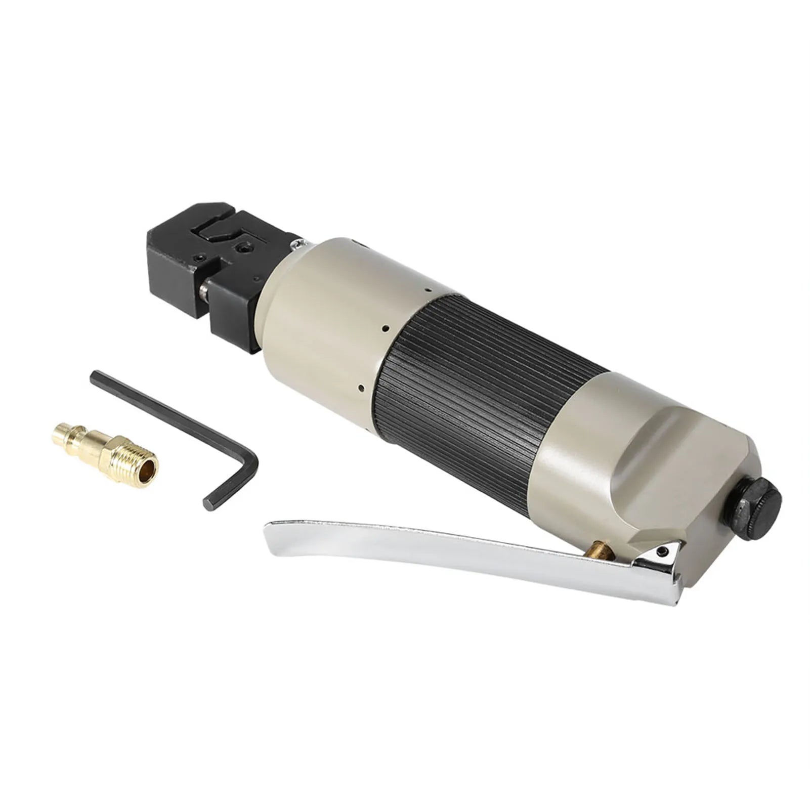Pneumatic Punch Flange Tool 5mm Hole for Plastic Metal Drilling Punching Folding Pneumatic Punch Flange Tool Oasis Select Silver