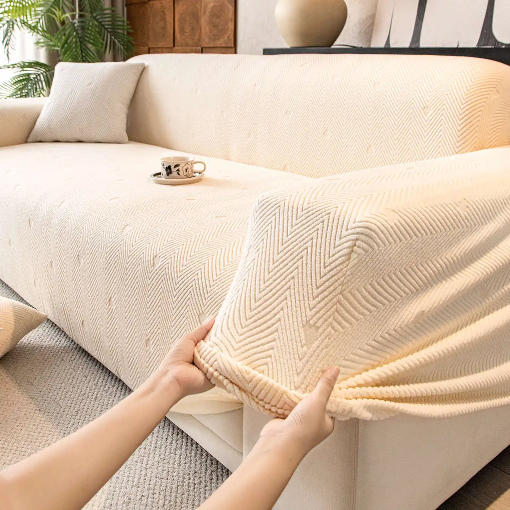 All-inclusive New Sofa Cover Jacquard Velvet Sofa Cover All-season Universal Anti-cat Scratch Sofa Cover Couch Covers for Sofas Oasis Select