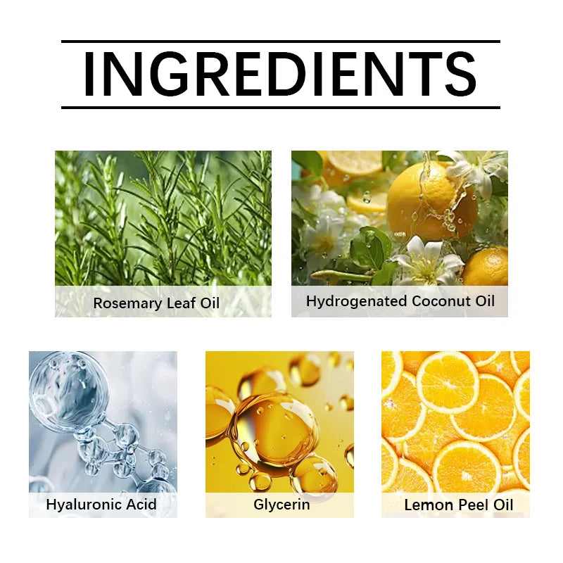 Rosemary Shampoo Hair Growth Soap Moisturizing Oil Control Non Irritating Increase Gloss Nourishing Hair Strengthening Shampoo Oasis Select