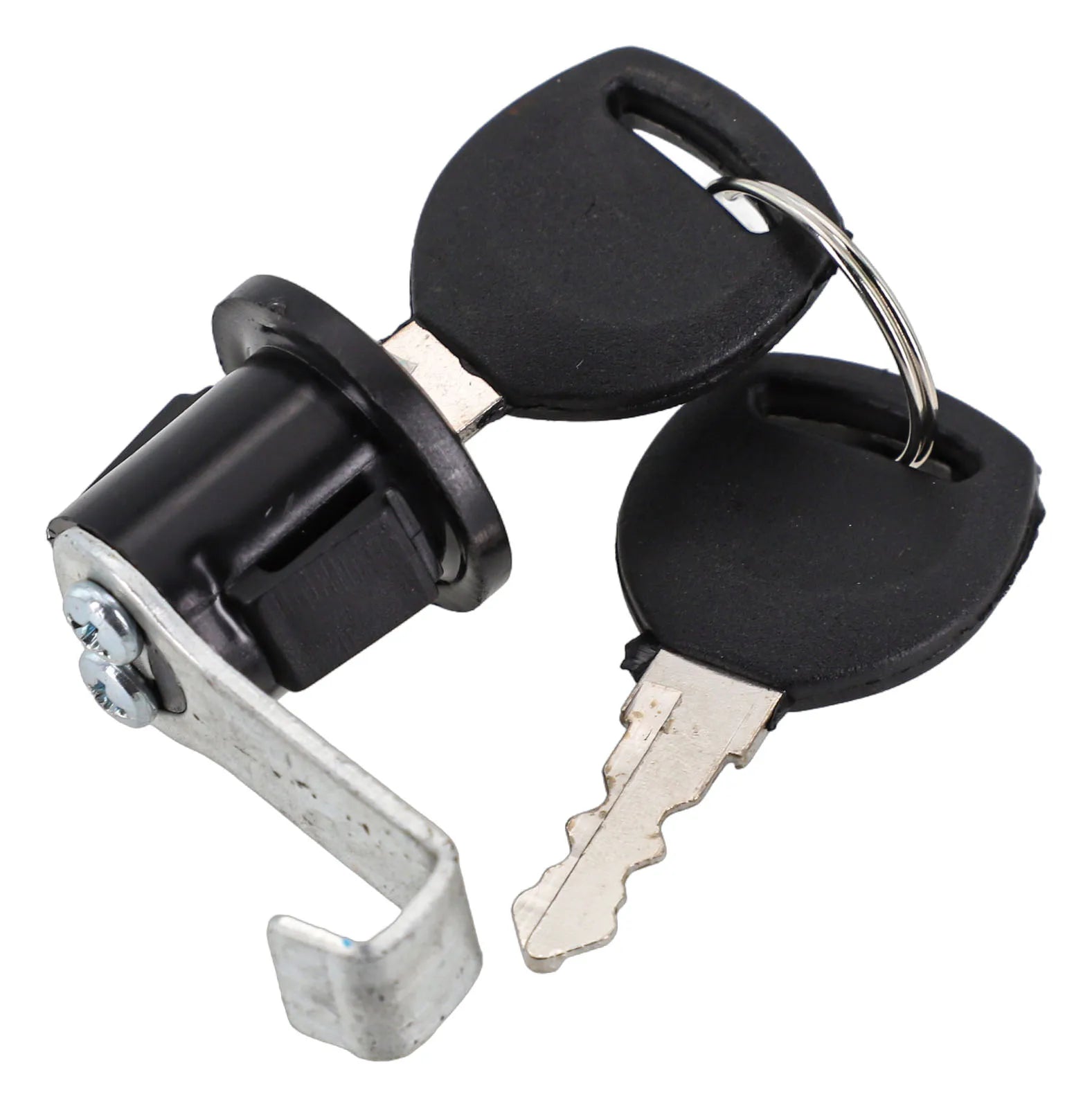 Electric Bicycle Metal Trunk Lock With Buckle 2 Keys Motorcycle Scooter E-Bike Rear Trunk Lock Cycling Safety Locks Accessories Oasis Select
