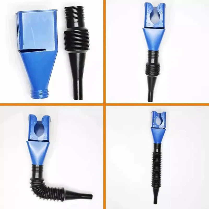 Car Refueling Funnel Gasoline Foldable Engine Oil Funnel Tool Plastic Funnel Car Motorcycle Refueling Tool Auto Accessories Oasis Select