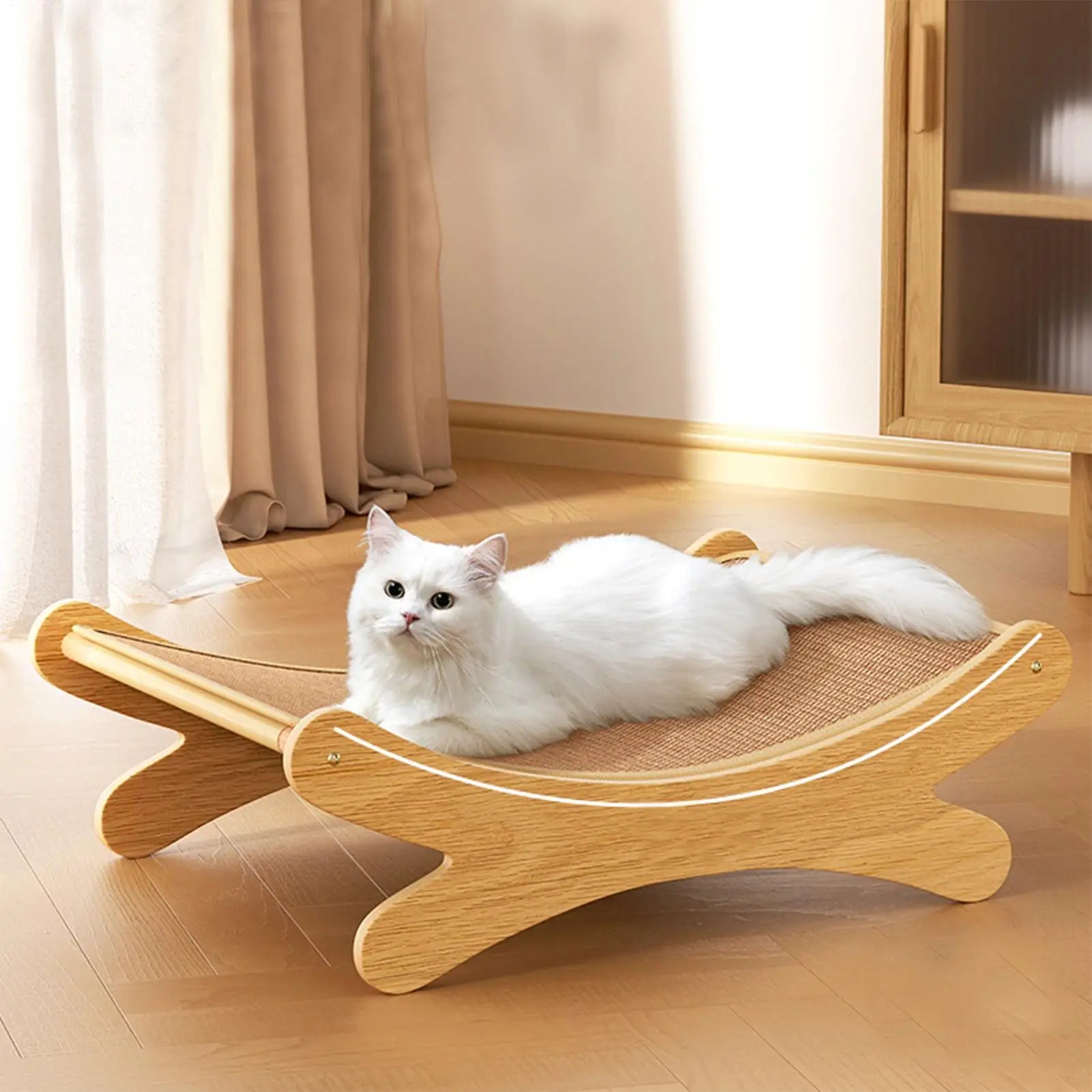 Cat Scratch Pad 2 in 1 Scratch Lounge Cat Bed Breathable Wear-Resistant Cat Lounge Bed Nest for Indoor Outdoor Oasis Select