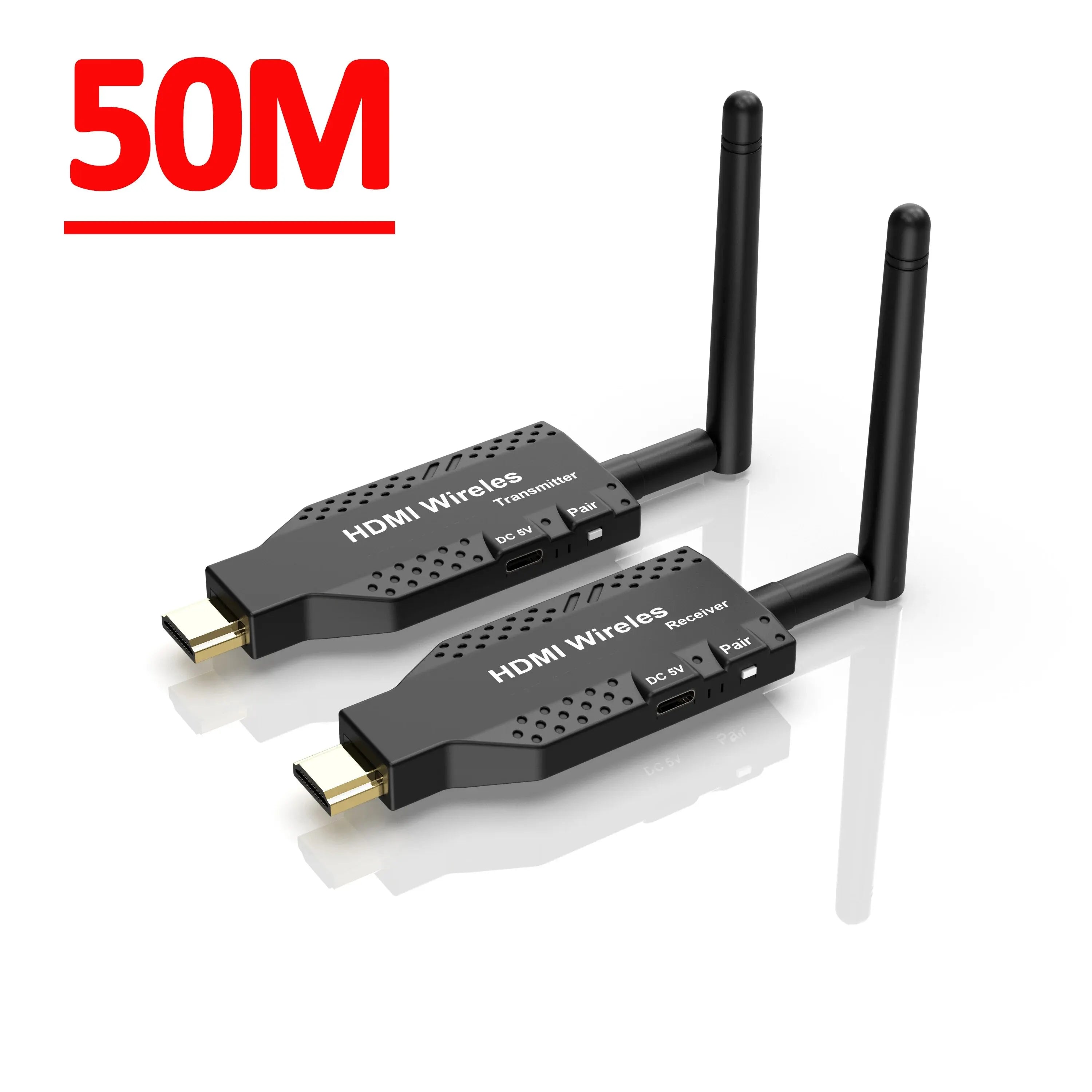 1080P 150m Wireless HDMI-Compatible 1 TX to 4 Splitter Video Transmitter Receiver for PS4 Camera Laptop PC to TV Monitor Oasis Select 50M TX and RX 1