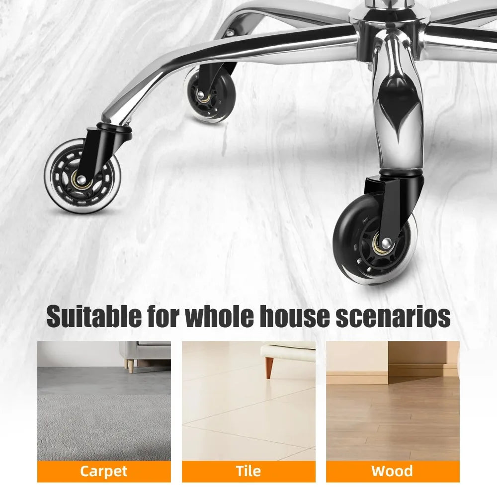 AD 5PCS Universal Mute Caster 50KG Wheel 10mm 11mm Replacement Office Chair Swivel Rollers 360 Degree Wheels Furniture Hardware Oasis Select