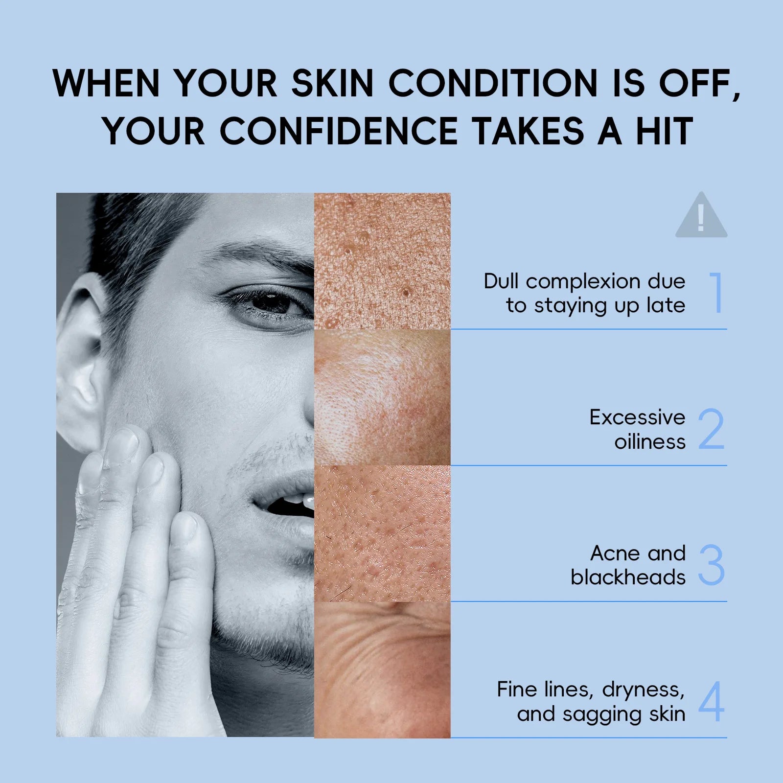 LAIKOU Men's BB Tone Up Cream – Hyaluronic Acid Oil Control 50g Men's BB Cream Oasis Select
