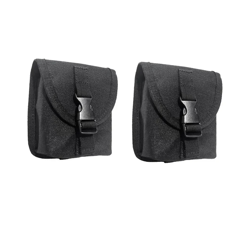 600D Nylon Scuba Diving Trim Counter Weight Pocket Pouch with Quick Release Buckles Ballast Weight Pouch for Cave Wreck Diving Oasis Select Black 2PC