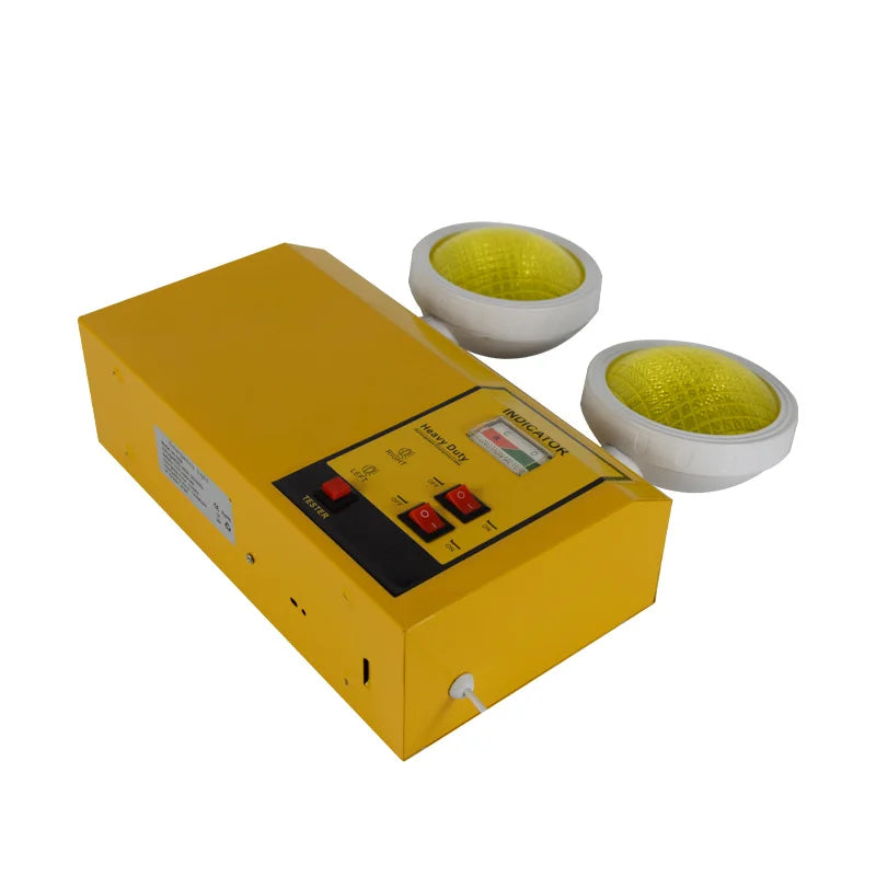 Dual-Head LED Emergency Light | Auto Wall-Mount Safety Lamp