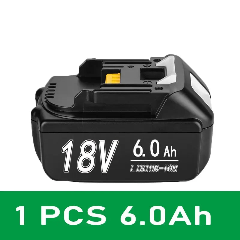 For Makita 18V 6Ah8Ah12Ah Battery Rechargeable Battery 18650 Lithium-ion Cell Suitable For Makita Power Tool Oasis Select 6Ah 1pcs