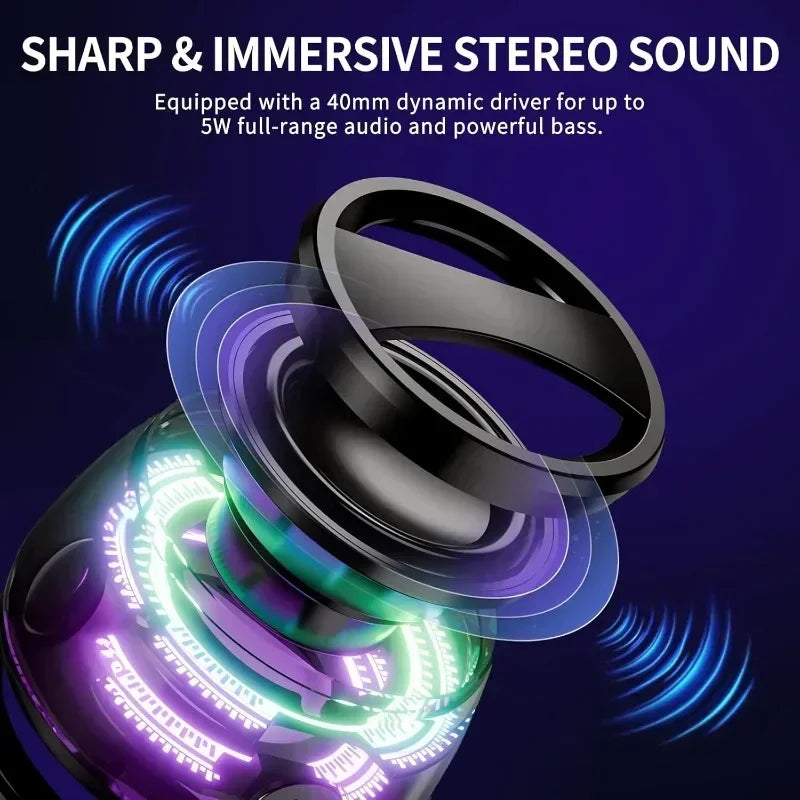 Portable Bluetooth Speaker Magnetic Mini Sound Box G200 with RGB Light Bluetooth Wireless Outdoor Speaker for Travel Must Have Oasis Select