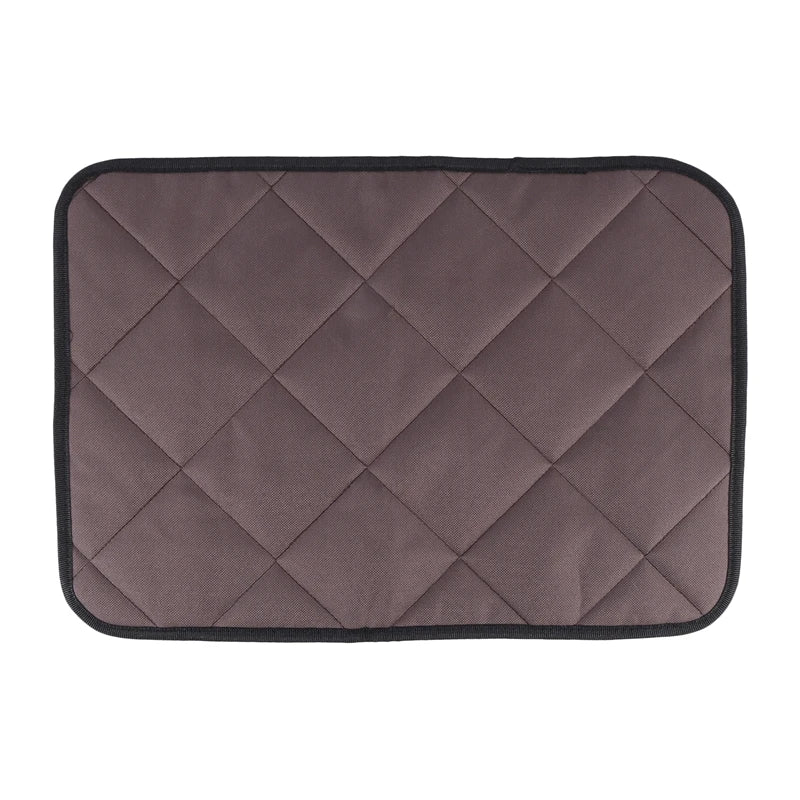 Dog Bed Mat Waterproof, Dog Crate Mat Chew Resistant Anti-Slip, Dog Mattress For Outdoor And Travel S Oasis Select brown