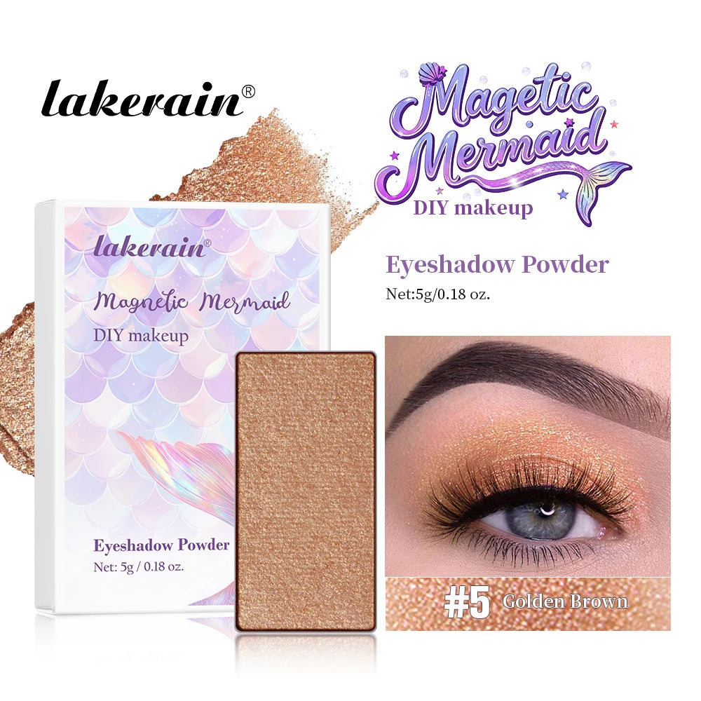 Lakerain Eyeshadow Palette Refill Waterproof Long-Lasting Multifunctional Magnetic Bottom Makeup Palette Refills DIY Makeup Oasis Select 5